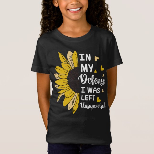 Camiseta En Mi Defensa Me Dejé Sin Supervisión Graciosa (Anverso)