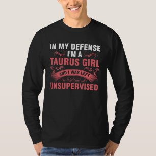 Camiseta en mi defensa soy una chica tauro zodiaco