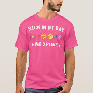 Camiseta En Mi Día 9 Planetas Astronomía Del Espacio Plutón