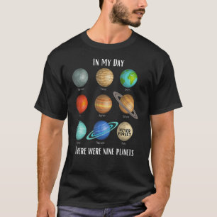 Camiseta En mi día había 9 planetas, Plutón nunca olvidó