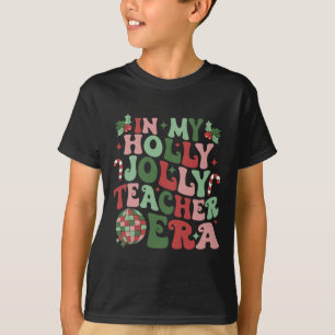 Camiseta En mi divertida era de profesor de Navidad Holly J