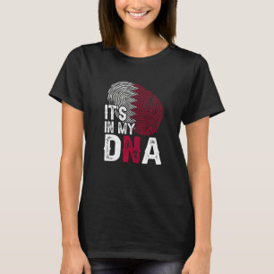 Camiseta En mi Dna Qatar bandera de la bandera Patriótica