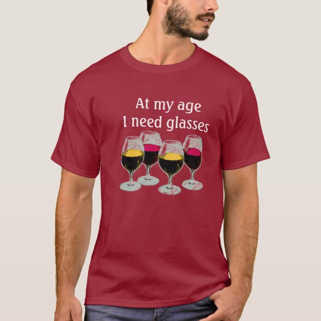 Camiseta En mi edad necesito los vidrios (Anverso)