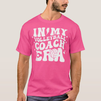 Camiseta En Mi Entrenador De Voleibol Era Groovy