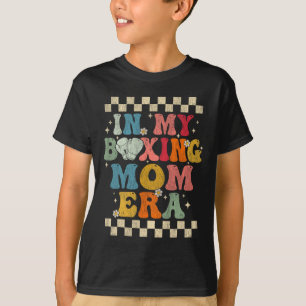 Camiseta En mi época de boxeo, mamá retro Groovy Boxing Fun