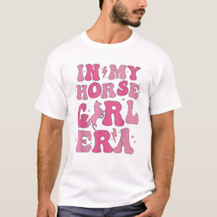 Camiseta En mi época de chica de caballos lindo chica amant