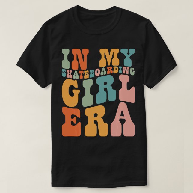 Camiseta En mi época de Chica de patinaje para mujeres Chic (Diseño del anverso)