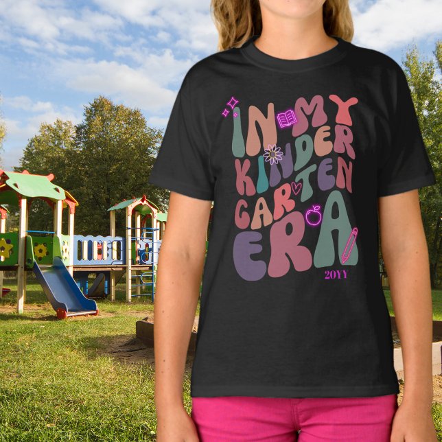 Camiseta En mi época de kindergarten vibes retro (Subido por el creador)