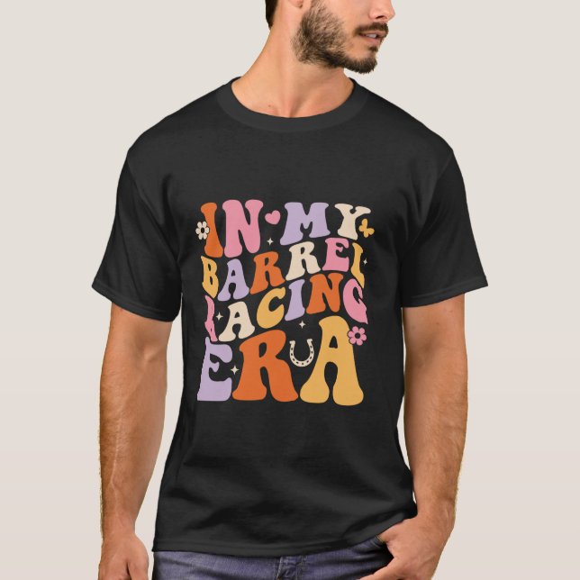 Camiseta En mi época de la Carreras de barril, la barrera d (Anverso)