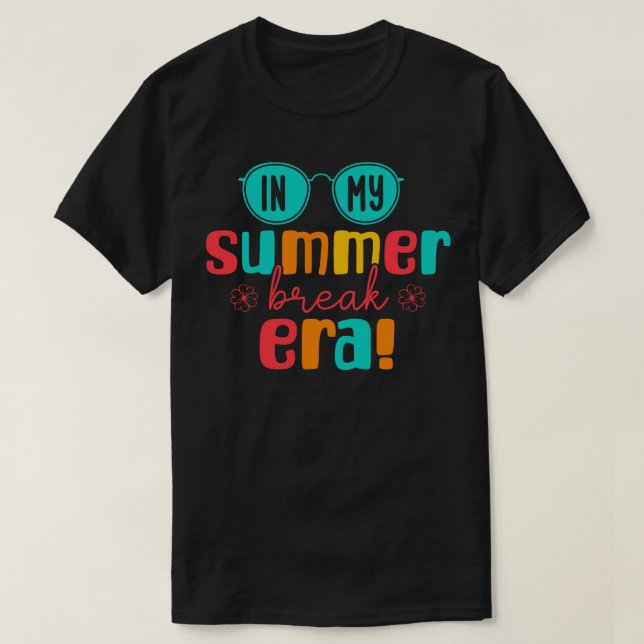 Camiseta En mi época de vacaciones de verano divertida vera (Diseño del anverso)