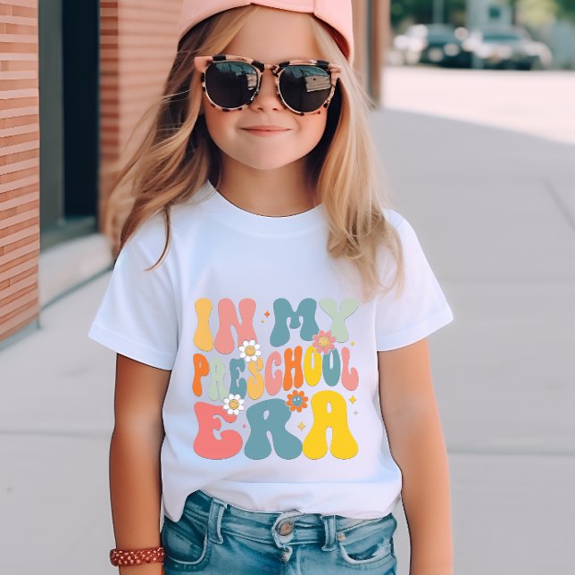 Camiseta En mi época preescolar Groovy (Subido por el creador)