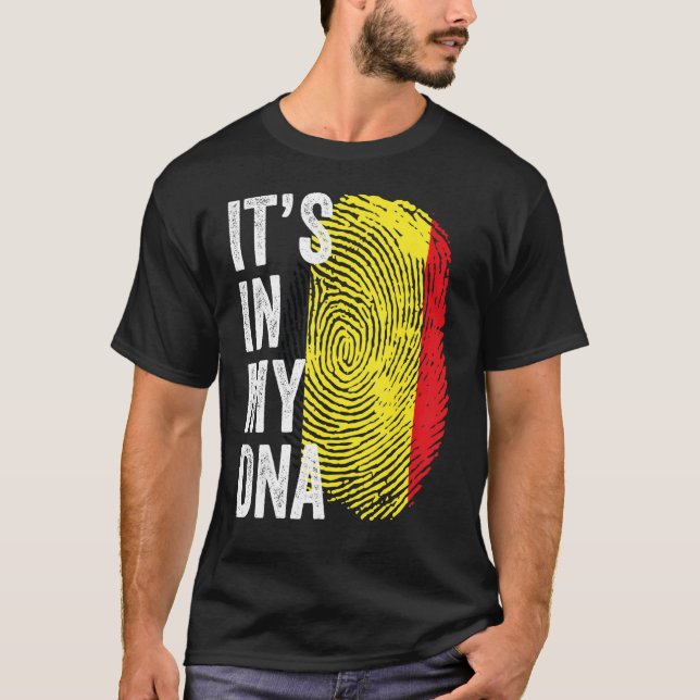 Camiseta En mi equipo belga de fútbol belga Dna (Anverso)