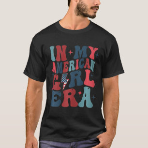 Camiseta En Mi Era Chica Estadounidense El 4 De Julio Del C
