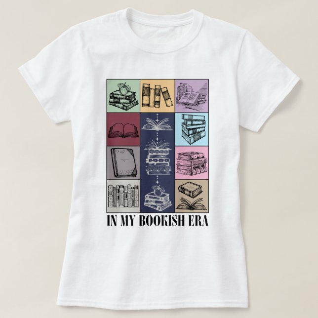 Camiseta En mi era de Bookish, lector de libros curado (Diseño del anverso)