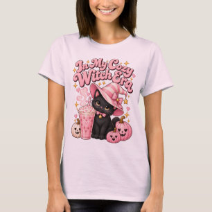 Camiseta En Mi Era de Bruja Acogedora Rosa Halloween