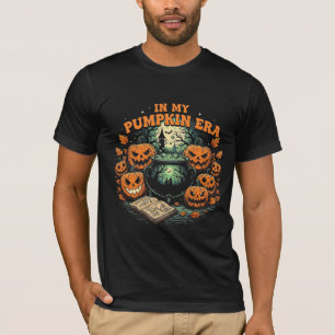 Camiseta En Mi Era de Calabaza Retro Espeluznante Halloween