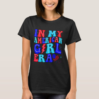 Camiseta En Mi Era De Chica Americana Retro 4 De Julio Cuar