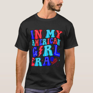 Camiseta En Mi Era De Chica Americana Retro 4 De Julio Cuar