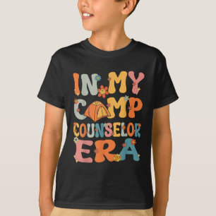 Camiseta En Mi Era de Consejero de Campamento Retro Groovy