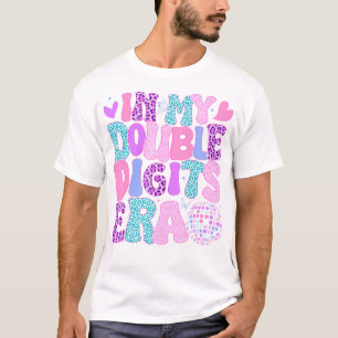 Camiseta En Mi Era De Dos Dígitos Retro De 10 Años De Edad