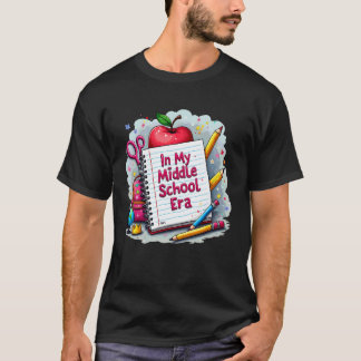 Camiseta en Mi Era de Escuela Media Maestro Niños Vuelta al