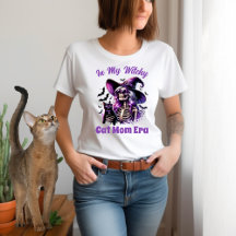 En Mi Era de Gata Bruja Mamá Esqueleto Bruja Gato 
