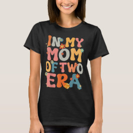 Camiseta en Mi Era de Mamá de Dos Groovy Divertida Mamá de 