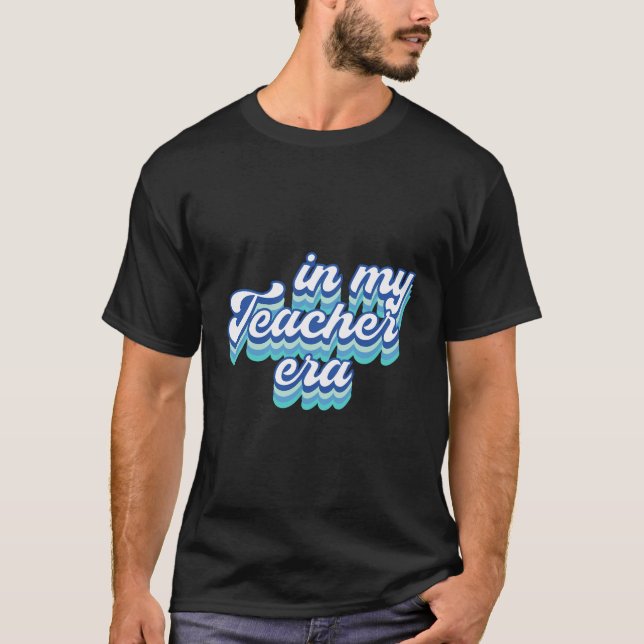 Camiseta En Mi Era Maestra En Azul (Anverso)