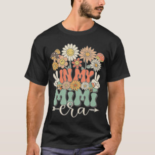 Camiseta En Mi Era Mimi Floral Hippie Retro Groovy Combinan