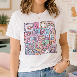 Camiseta En Mi Era Speechie Pastel Terapia del Habla