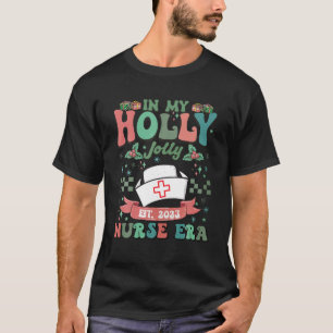 Camiseta En mi feliz Navidad, enfermera Navidad de la era d