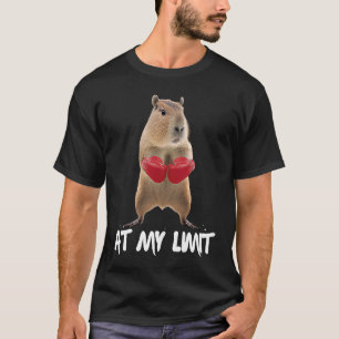 Camiseta En Mi Límite Boxeo Enojado Capybara Guantes de Bo