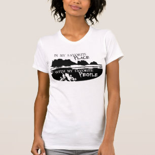 Camiseta En mi lugar preferido con mi negro preferido de la