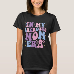 Camiseta En Mi Mamá Lacrosse Era Groovy Cute Lacrosse Mom