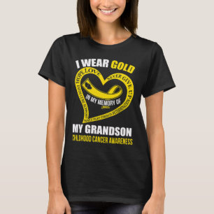 Camiseta En Mi Memoria Consciente Del Cáncer Infantil De Mi