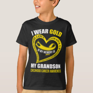 Camiseta En Mi Memoria Consciente Del Cáncer Infantil De Mi