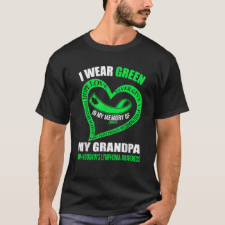 Camiseta En mi memoria de mi abuelo NON HODGKIN S LYMPHOMA
