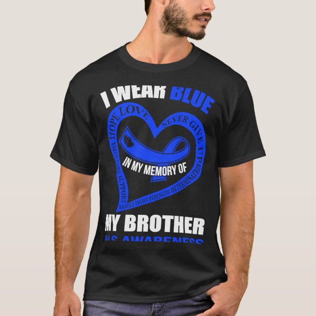 Camiseta En mi memoria de mi hermano ALS CONCIENCIA (Anverso)