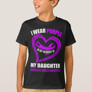 Camiseta En Mi Memoria De Mi Hija El Cáncer Pancreático Awa