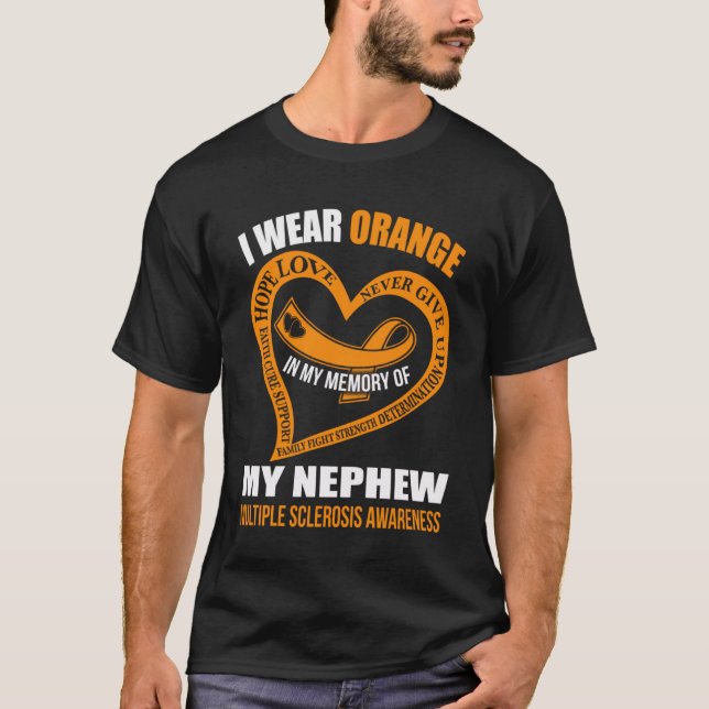 Camiseta En mi memoria de mi sobrino MULTIPLE SCLEROSIS AWA (Anverso)