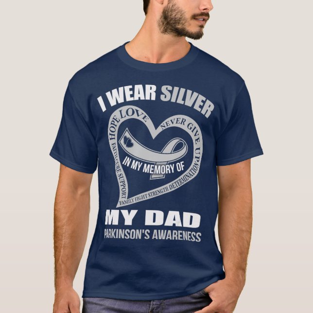 Camiseta En mi memoria la SENSIBILIZACIÓN de mi padre PARKI (Anverso)