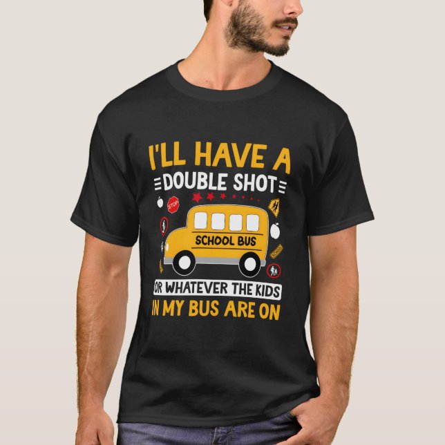 Camiseta En Mi Monitor De Autobús Monitor De Autobús Escola (Anverso)