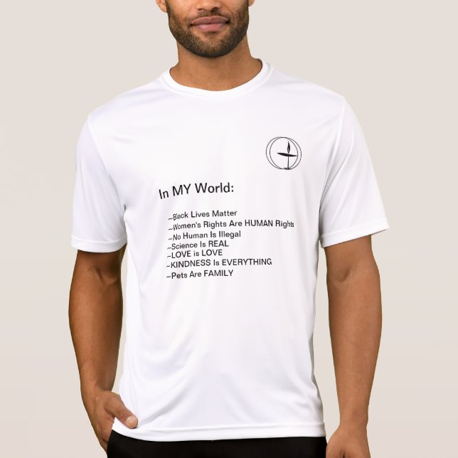 Camiseta En mi mundo…. (Anverso)