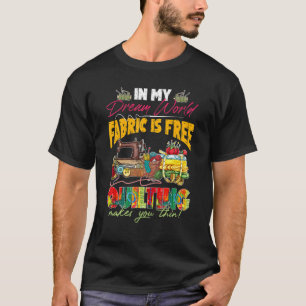 Camiseta En mi mundo soñado, la tela es libre y el serpente