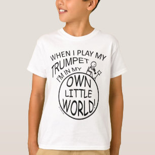 Camiseta En mi propia pequeña trompeta del mundo