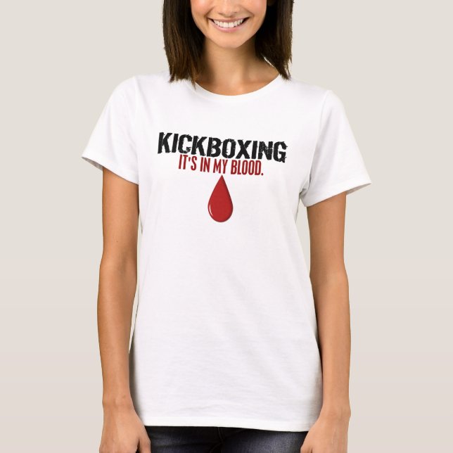 Camiseta En mi sangre KICKBOXING (Anverso)