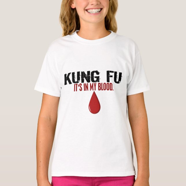 Camiseta En mi sangre KUNG FU (Anverso)