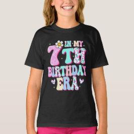 Camiseta En mi séptimo cumpleaños, Chica Séptimo.
