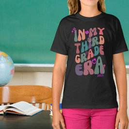 Camiseta En mi tercer grado Elementos neones divertidos