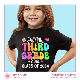 Camiseta En mi tercera clase de 2034 de vuelta a la escuela